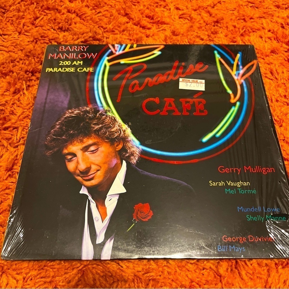 Barry Manilow 2 AM Paradise Café vinyl record from 1984